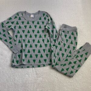 Hanna Andersson Tree Pajama Set Ladies M 100% Organic Cotton